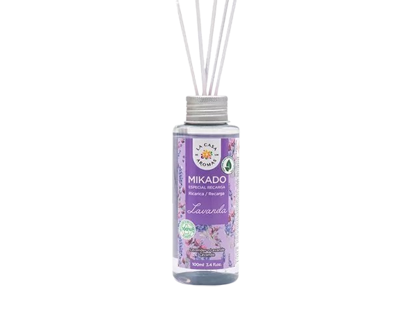 Ароматизатор дифузер с пръчици Лавандула Lavanda Mikado 100 мл. - La Casa de los Aromas Ароматизатор дифузер с пръчици Лавандула Lavanda Mikado 100 мл. - La Casa de los Aromas